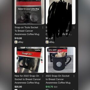 Snap-on Black Socket to Cancer Coffee Mug